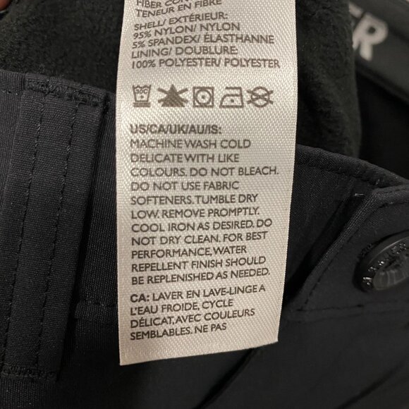 Eddie Bauer Fleece Lined Tech Pants Mens 30 x 32 Black Water Repellent Insulated - Picture 12 of 12